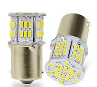 LncBoc 1156 BA15S P21/5W LED Light Bulbs, 54SMD 3014 Chipsets Extremely Bright Bulbs for Car Reverse, Turn Signal, Tail Light, Brake Lights, Parking Light, 6000K White (Pack Of 2)