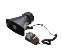 LncBoc 12V 100W 7 Tone Sound Siren Speaker, Siren Alarm Car Siren Vehicle Horn with Mic PA Speaker System Emergency Sound Amplifier, Car Electronic Warning for Cars Vans Trucks Motorcycles Ship