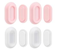 LncBoc Magnetic Remote Control Holder Wall Mount: 4 Pack Wall Mounted Remote Control Holder, Wall Holder Easy to Storage Phone TV Remote Control Charge Socket (Pink+White)