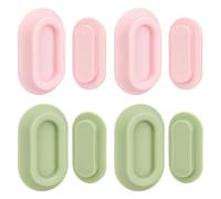 LncBoc Magnetic Remote Control Holder Wall Mount: Wall Mounted Remote Control Holder, 4 Pack Wall Holder Easy to Storage Phone TV Remote Control Charge Socket (Pink+Green)