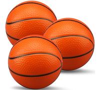 LNCOJOLM 13CM Mini Foam Basketball Replacement Ball for indoor Basketball Hoop, Orange Silent Soft Squeeze Stress Toy Quiet Bouncy Ball Toy for Kids Toddler Beach Pool Indoor Outdoor