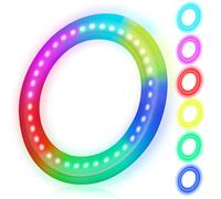 LNCOJOLM LED Flying Disc Toys for Kids Adults, 12 Light Modes Flying Ring Sport Yard Disc Toy for Outdoor Beach Backyard Lawn Park, Durable Sports Outdoor Toy Set Camping Essentials for Boys Girls