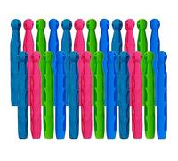 LND Gifts 60 Pack Strong Dolly Pegs - Durable Plastic Clothes Pegs for Washing Line, Ideal for Stormy Windy Weather - Essential Pegs for Washing Line.