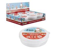 LND Gifts Christmas Putty for Kids, Snow White, 40 Grams, Stocking Filler, Winter Scene Creation, Ages 3+