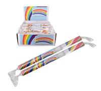 LND Gifts Fruity Rainbow Rock, Sea Side Candy, Available in 2, 4, 8 or 15 Sticks (4 Sticks of Rock)