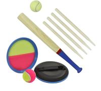 LND Gifts Garden Games Set Of Rounders And Catch Ball With Paddles, Outdoor Games For Kids, Rounders Bat And Ball Kids Throwing Toys, Outdoor Activities For Children And Adults, Playground Activities