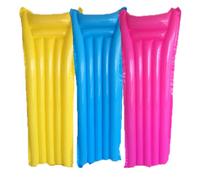 LND Gifts Inflatable Airbed Lounger Pool Floats, Multipack Loungers Supplied, Pink, Blue And Yellow, 183cm x 69cm, 90kg Weight Limit, Pool Inflatables For Adults Inflatable Sun Lounger For The Pool