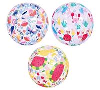 LND Gifts Inflatable Beach Ball, 50cm - One Supplied Pool Inflatables for Kids and Adults, Holiday Essentials for Kids and Adults - Beach Swimming Pool Toy For Boys & Girls