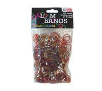 LND Gifts Loom Bands Kit, Replacement Loom Bands Refil 600 Bands in Metallic Colours Bronze, Silver and Gold with Knotting Hook, 24 S Clips for Loom Bands Loom Band Kit Bracelet Making Kit