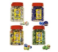 LND Gifts Marbles for Kids: Set of 4 Jars 90 Glass Marbles, Including One Large Shooter Marble per Jar, Ideal for Marble Run and Marbles Game, Over 360 Marbles in 4 handy storage jars