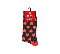 LND Gifts Men's Heart Socks, UK Size 6-10 - Perfect Valentine's Day Gift for Him, Love Heart, Romantic Presents for Men, Boyfriend, Husband Mens Gift