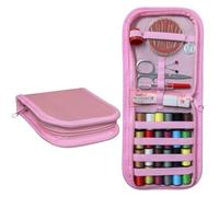 LND Gifts Portable Travel Small Sewing Kit - Essential Travel Accessories - Compact Mini Sewing Kit - Perfect Sewing Case for Home & Travel with 24 Threads, Needles, Scissors