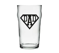 LND GIFTS Super Dad Pint Glass - Premium Dad Gifts, Ideal Gifts for Dad, Perfect Birthday, Fathers Day, Christmas Gifts for Dad - Elegant and Sturdy Design