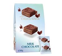 Lnd Milk Chocolate Choco Wafer Sharing Box 130g - Crispy Wafer Bites Coated in Smooth Swiss Milk Chocolate - Gift or Snack