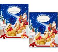 Lndt Advent Calendar, 160g, 24 Luxurious Chocolates, Christmas Countdown (Pack of 2)