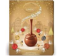 Lndt Lindor Gold Assorted Advent Calendar, 297g, 24 Milk, White, Dark, Hazelnut Truffles (Pack of 1)