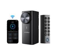 LNDU DL500 Smart Locks Easy Installation Home Safety System with Fingerprint Password Electric Retrofit Exterior Door Lock