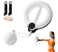 Lnfinity Hoop For Arms And Shoulder Exercise Equipment, 360° Smart Hula Hoop With Weight Ball, 1.21lbs Pc Hand-Crank Forearm Workout With Digital Tracker, For Home Use Or The Gym (B)
