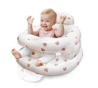Lnflatable Seat Babies,Floor Seats for Sitting Up Built in Air Pump3 Months & Up Baby-Cartoon Bear