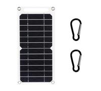Lnfxkvva 1 Piece 6W Solar Panel USB Solar Cell Outdoor Hike Battery Charger System Solar Panel Kit Monocrystalline Silicon for Mobile Phone Power Bank Watch
