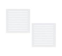 Lnfxkvva 2pcs Attic Vents Gable Vents Aluminum Wall Vent Metal Shed Vent with Screen Mesh Square Vent Louver Vent Grille