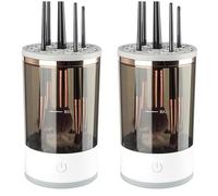 Lnfxkvva 2PCS Electric Makeup Brush Cleaner Makeup Brush Tools for All Size Beauty Makeup Brushes Set
