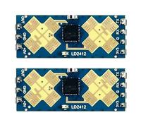 Lnfxkvva 2X Sensor Detection Module 24G Human Presence Sensing Radar Module LD2412 Millimeter Wave Radar Wide Angle