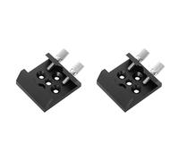 Lnfxkvva 2X Telescope Finder Scope Base Mount Adapter Flat Base for Dovetail Slot 1/4 Thread Conversion Accessories Black