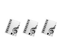 Lnfxkvva 3PCS Sheet Music Folder Staff Music Folder, Piano Score Folder,Fits Size A4, Writable & Detachable Choir Folder Easy to Use A