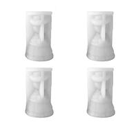 Lnfxkvva 4 Pcs 3D Cartoon Little Doll Taper Candle Molds Silicone Candle Mold Silicone Mold for Wax Aromatherapy Making DIY Candle Mold