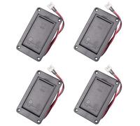 Lnfxkvva 4X 9V Mount Guitar Active Pickup Battery Cover Hold Box Battery Storage Case for Electric Guitar Bass Accessory