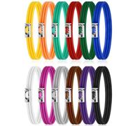 Lnfxkvva Adjustable Colorful Garbage Can Bands Cord Silicone Elastic Binding Tie Fits 8-33 Gallon Multifunction Garbage Bag