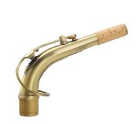 Lnfxkvva E Flat Alto Saxophone Bent Neck Brass Mouthpiece Bent Pipe Antique Saxophone Neck Instrument Accessories Green Antique