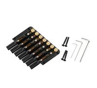 Lnfxkvva Headless Guitar Bridge Oblique 7 Strings Headless Guitar Metal Saddle Bridge Electric Guitar Bridge Parts