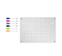 Lnfxkvva Planner Weekly Clear Magnetic Calendar Board Weekly Plan Notepad Magnetic Refrigerator Sticker, S-W asy Install