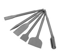 Lnfxkvva Round Handle, Two Pits and Two Grooves, Electric Hammer Chisel, 6PC Set, Bending and Shoveling Wall Concrete Impact Bit