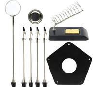 Lnfxkvva Soldering Third Hand Soldering Tool PCB Holder with Soldering Iron Stand, Flexible Metal Arms for Soldering