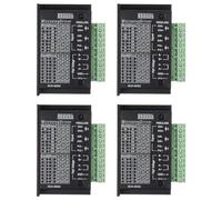 Lnfxkvva TB6600 Stepper Motor Drivers 4Pack 4A Stepper Driver Controller CNC Digital Mini Step Driver for 42/57/86 Stepper Motor Black