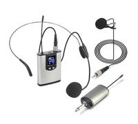 Lnfxkvva UHF Wireless Lavalier Microphone System with Bodypack Transmitter for Lectures Interviews Vlog and Live Recording