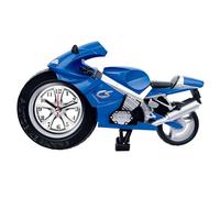 LNGFSH Motorcycle Alarm Clock Unique Eye-catching Exquisite Motorbike Sporting Unique Gift for Motor Lovers Kids Boys Creative Student Bedside Clock (Blue)