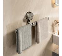 LNGFSH Towel Rail Wall Mounted Suction Cup, Hand Towel Holder, Aluminum Single Towel Bar for Bathroom Kitchen Home (40cm)