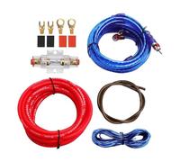 LNGJIN 10GA Amplifier Cable Set, Cable Car Audio Wire, Cable Set, Power Amplifier Cable, Subwoofer Cable Kit, Audio Set, Amplifier Cable, Amplifier Cable Set, for Audio Upgrade