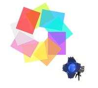 LNGJIN Pack of 18 Colour Correction Colour Filter Transparent Coloured Films Gel Colour Correction Gel Light Filter Colour Film for Photo Studio Strobe Flash LED Light Lamp Headlight Film
