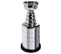 LNGODEHO 10inch Silver Ice Hockey Champion Trophy, Miniature Stanley Cup Replica, Chrome Silver Hockey Fans Players Coaches Collectors Gift