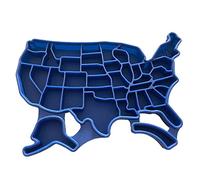 LNGODEHO Silicone American Ice Tray Molds with Lid, Household Reusable Safety, Home Coocking Flexible Tool for Whiskey Cocktails Ice Cubes, Chocolates, Jello Shots (Blue)