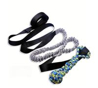 LNGSFH Spring Pole Tug Toy, Outdoor Hanging Tree Toy for Small to Large Dogs, Great for Garden Play and Training, Keeps Energetic Dogs Entertained