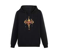 LNGXN Men Long Sleeve Printed Hoodies Band Orphaned Land Song Hoody Sweatershirt Black L