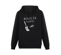LNGXN Men Long Sleeve Printed Hoodies Dirk Gently Mexican Funeral Inspired DesignMen's Hoody Sweatershirt Black S