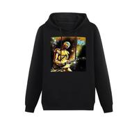 LNGXN Men's Alvin Lee Rx5 Long Sleeve Hooded Sweatshirt Black 3XL