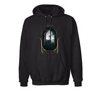 LNGXN Men's Long Sleeve Alcest Les Voyages De L'Âme Hoody Sweatershirt Black L